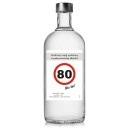 narodeninové etikety k 80. narodeninám ALCOHOL vodka