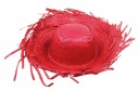 havajský klobúk STRAW hawaii RED outfit