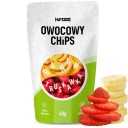 OVOCNÉ ČIPSKY Banán-Jahoda 40g HiFOOD ZDRAVÁ SNACK 12m+