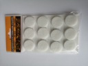 Plsťové podložky pod nábytok, 28mm, 12ks, biele