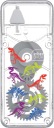ŠKOLSKÝ KOREKTOR NA PÁSKE COSMOS DINOSAUR 174