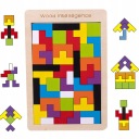 DREVENÉ PUZZZLE BLOCKS TETRIS 3D MONTESSORI Eco Wood
