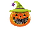 Fóliový balón Tekvica s halloweenskou čiapkou 61x91 cm