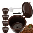 5 X OPÄTOVNE POUŽITEĽNÝCH KÁVOVÝCH KAPSULÍ DOLCE GUSTO + ODMERNÁ KEFKA
