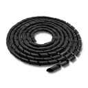 Qoltec Organizér na káble 20mm 10m Čierny