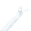 Alfa neodnímateľný skrytý zips, biely, 18 cm