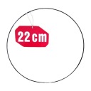 Prsteň lapač snov ČIERNA 22 cm
