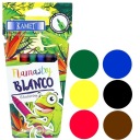 Umývateľné fixky BIANCO 6 farieb KAMET