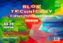 Technický blok A4 farebný 20 listov 160g Protos