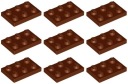 LEGO 3021 TANIER 2x3 hnedá NOVINKA (10g) 9 ks