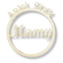 MAMIČSKÝ ANJEL STRÁŽNY DREVENÝ Prsteň 13CM PRE MACRAME LAVOVAČA SNÍV