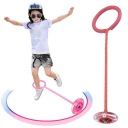 Hula hoop švihadlo na nohy pre deti s LED diódami, červené