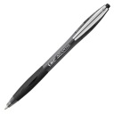 BIC ATLANTIS SOFT AUTOMATICKÝ GUĽOVÝ BOL S VYMENITEĽNOU NÁPLŇOU, ČIERNA