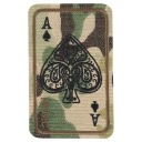 VYŠÍVANÉ PÝKOVÉ ACE KARTA PÝKOVÉ ACE M-TAC MULTICAM VELCRO NÁŠIVKA