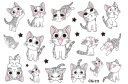 Umývateľné tetovanie pre deti CATS CG111