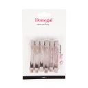 Donegal Kovové sponky na oddelenie prameňov vlasov, dĺžka 7 cm, 12 kusov