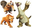 NÁLEPKY NA OKENNÉ ZRKADLO SKLO DOBA ĽADOVÁ SCRAT SID DIEGO