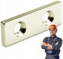 Silný magnet 40x10x5 mm na neodymovú skrutku
