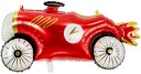 Červený autofóliový balónik Car Racer narodeninová párty 93x48cm