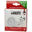 Bialetti 3 ks tesnenia + 3/4 hliníkové sitko na kávu