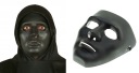 plastová maska ​​BLACK dark face Halloween