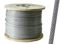 1m lano PVC oceľové lanko 6mm 6x19+FC pozinkované - narežeme na mieru