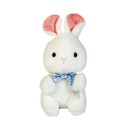 ZAJAČIK MASKOT BIELY PLYŠOVÝ HRAČKA S MOTÝLIKOM 23 cm
