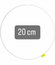 Obruč na lapač snov 20cm BIELA