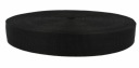 Páska na prenášanie koženého popruhu 4 cm 40 mm - 5 metrov Čierna