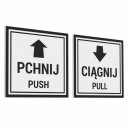 Push Pull - Push Pull - samolepky 10x10