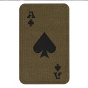 ACE OF SPADES AKO SPADES ZNAK ZÁPLATA LASEROVÝM REZANÝM M-TAC ZELENÁ