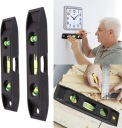 MAGNETICKÁ LEVEL 15CM 23CM ČIERNA sada 2 ks