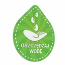 Šetrite vodu - nálepka 10x12