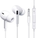KÁBOVÉ SLÚCHADLÁ DO UŠÍ, BIELY MINI KONEKTOR 3,5 mm