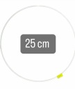 Obruč na lapač snov 25cm BIELA