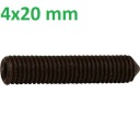 Kónická šesťhranná nastavovacia skrutka 4x20 mm, trieda 14.9