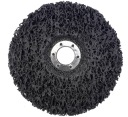 VLIESOVÝ DISK NA KOVOVÚ OCEL ODSTRAŇOVANIE HRDZE DREVA ČERNÝ VLAS 125mm