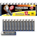 12x 1,5V alkalické batérie TOSHIBA R6 AA MN1500