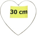 Kovové srdce MATNÉ ZLATÉ 30 cm - lapač snov