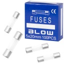 AUTOPOISTKA SKLENENÁ RÚRA RÝCHLA RÝCHLA 400mA 5x20MM 100ks