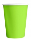 Poháre papierové poháre 250 ml 6 ks zelené jednorázové narodeniny jeden rok starý
