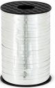 Metalická strieborná balónová stuha 225m