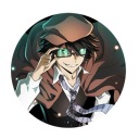Bungou Stray Dogs Ranpo 58mm anime odznak