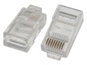MODULÁRNA ZÁSTRČKA, ZÁSTRČKA RJ45, UTP 5E END, 100 KS