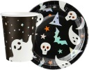 SÚPRAVA HALLOWEEN dúhových TANIER A ŠÁLKA