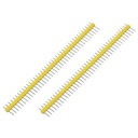 SPOJOVACÍ PÁS ZLATÝ KOLÍK VZDIALENOSŤ 1X40 2,54 mm 2ks