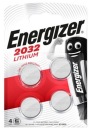 4x lítiová batéria ENERGIZER CR2032 DL2032 2032 3V 4-dielna