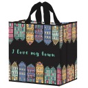 sieťovaná nákupná taška 35x20x35cm čierna CITY 24L