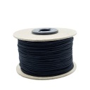 Guľatý klobúk elastický, 1,3 mm, čierny