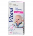Doštičkový tehotenský test VITAM citlivosť 10 mlU/ml 1 kus